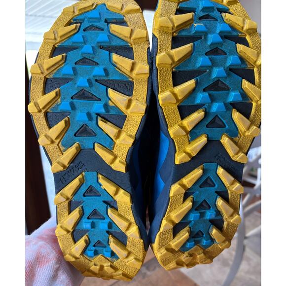 Hoka One One Mens Torrent 2 Blue Yellow Trail Outdoor Running Hiking Shoes 11 - Picture 7 of 13